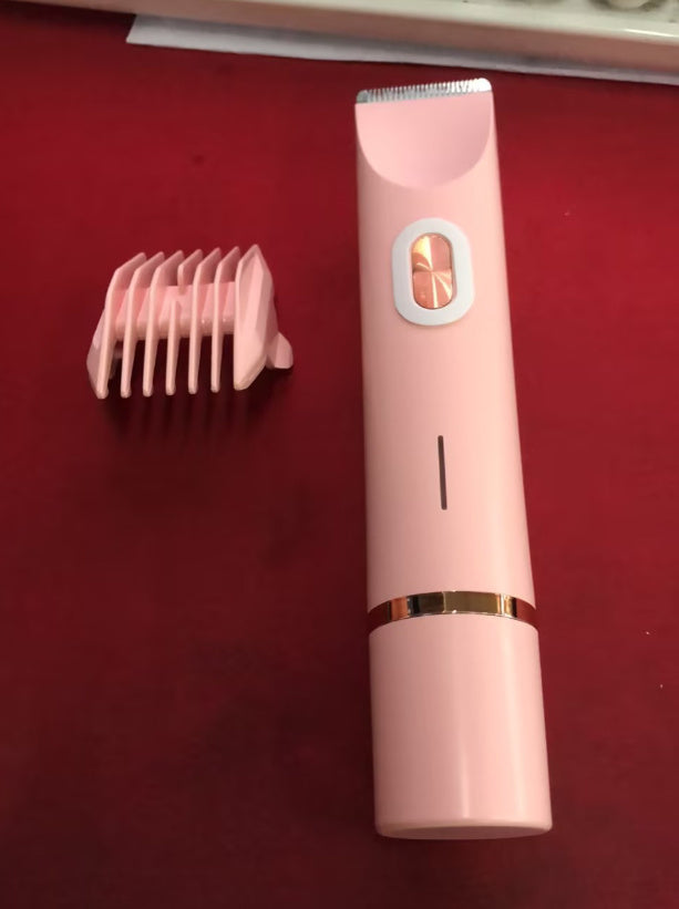 "Women’s 2-in-1 Electric Hair Remover – Dual Blade Shaver for Bikini Line, Legs & Underarms"
