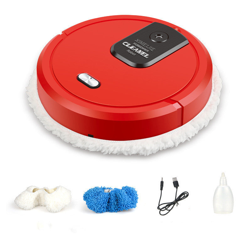 Automatic Sweeping & Spraying Robot Vacuum – USB Rechargeable, Low‑Noise Home Cleaner