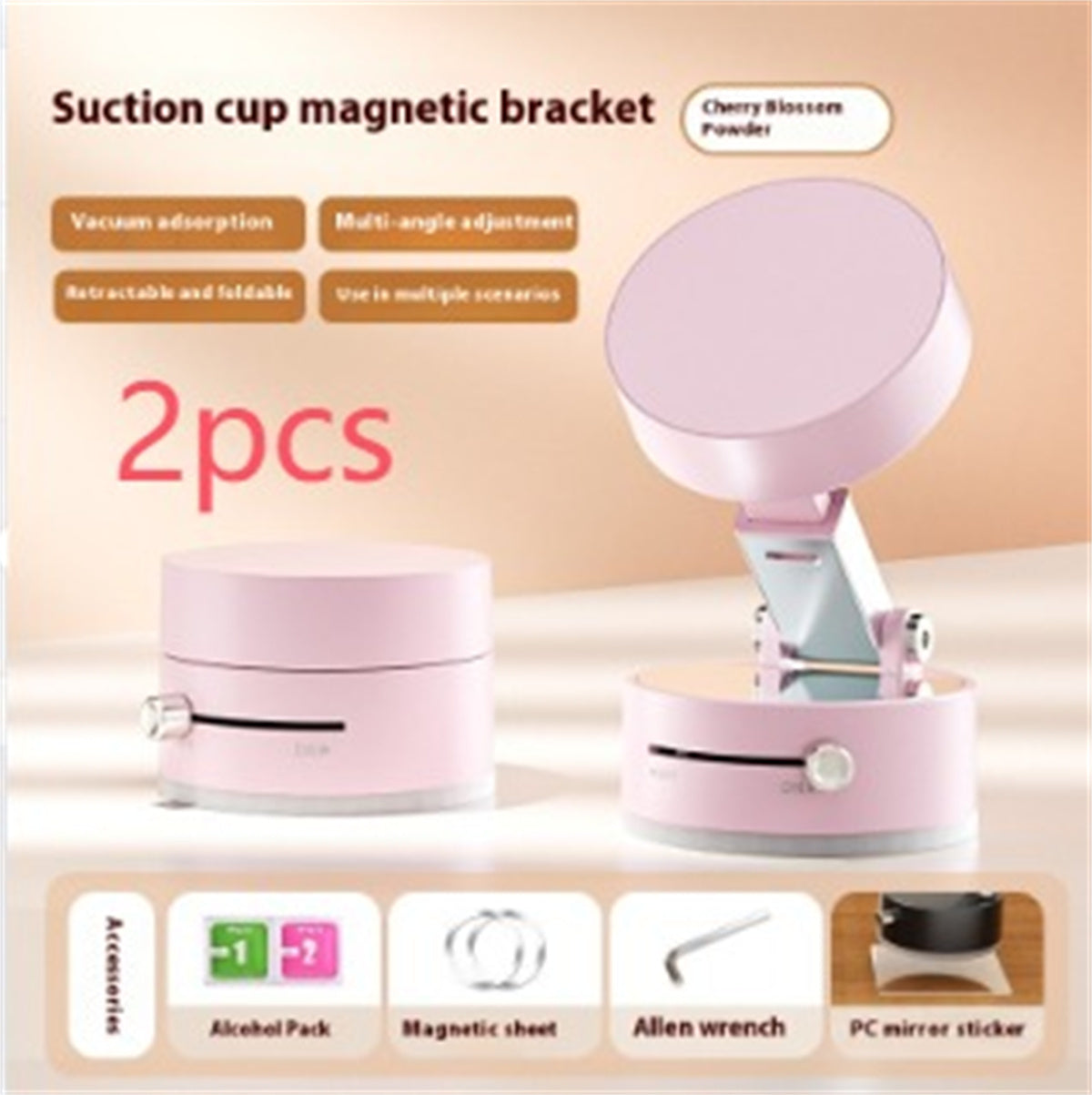 Foldable Magnetic Car Phone Holder with Strong Suction Cup – Hands-Free Mount for Smartphones & GPS Navigation