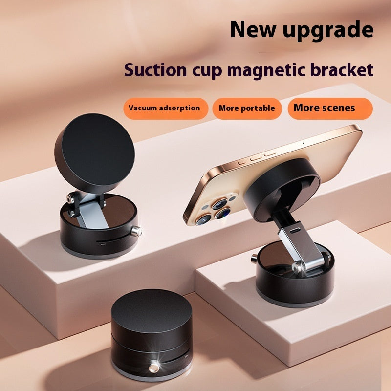Foldable Magnetic Car Phone Holder with Strong Suction Cup – Hands-Free Mount for Smartphones & GPS Navigation