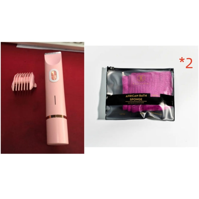 "Women’s 2-in-1 Electric Hair Remover – Dual Blade Shaver for Bikini Line, Legs & Underarms"