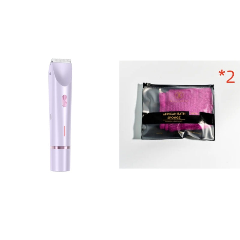 "Women’s 2-in-1 Electric Hair Remover – Dual Blade Shaver for Bikini Line, Legs & Underarms"