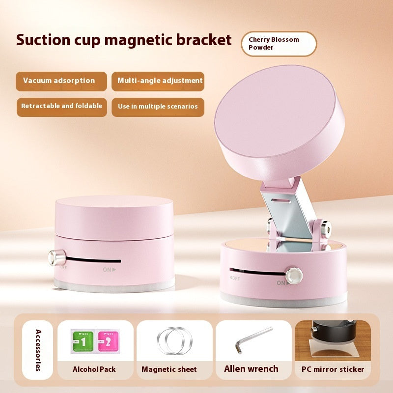 Foldable Magnetic Car Phone Holder with Strong Suction Cup – Hands-Free Mount for Smartphones & GPS Navigation