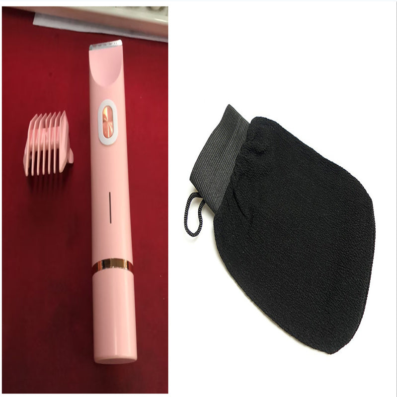 "Women’s 2-in-1 Electric Hair Remover – Dual Blade Shaver for Bikini Line, Legs & Underarms"