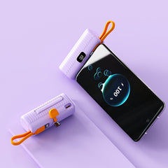 Mini Portable Charger Power Bank – Compact Capsule Design, Fast Charging Backup Battery for iPhone & Android
