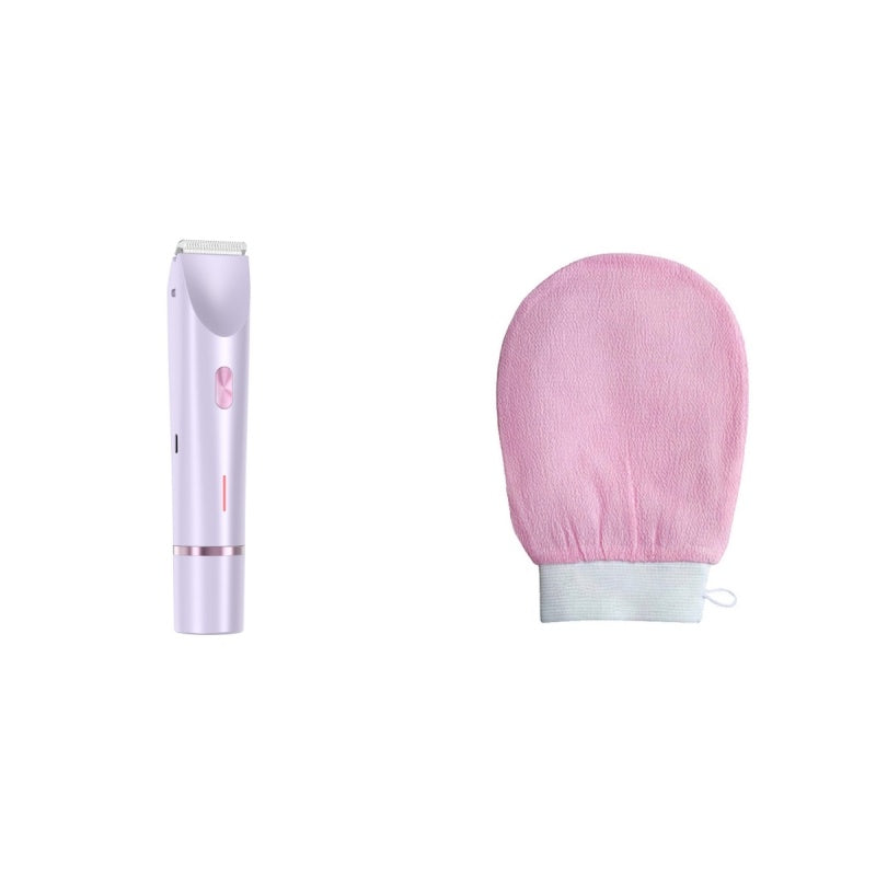 "Women’s 2-in-1 Electric Hair Remover – Dual Blade Shaver for Bikini Line, Legs & Underarms"