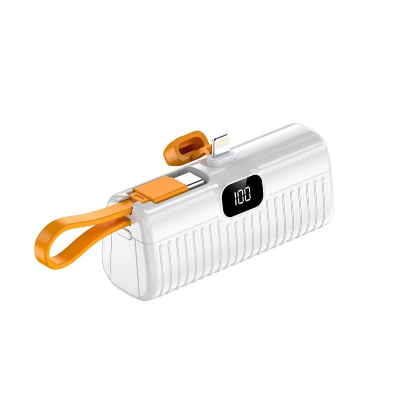 Mini Portable Charger Power Bank – Compact Capsule Design, Fast Charging Backup Battery for iPhone & Android