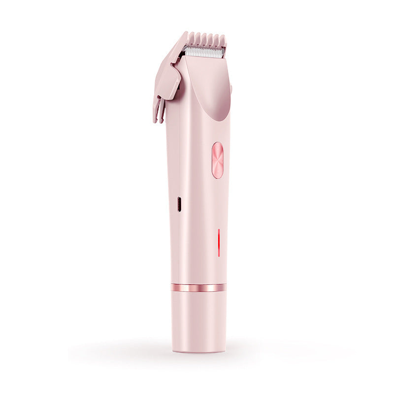 "Women’s 2-in-1 Electric Hair Remover – Dual Blade Shaver for Bikini Line, Legs & Underarms"