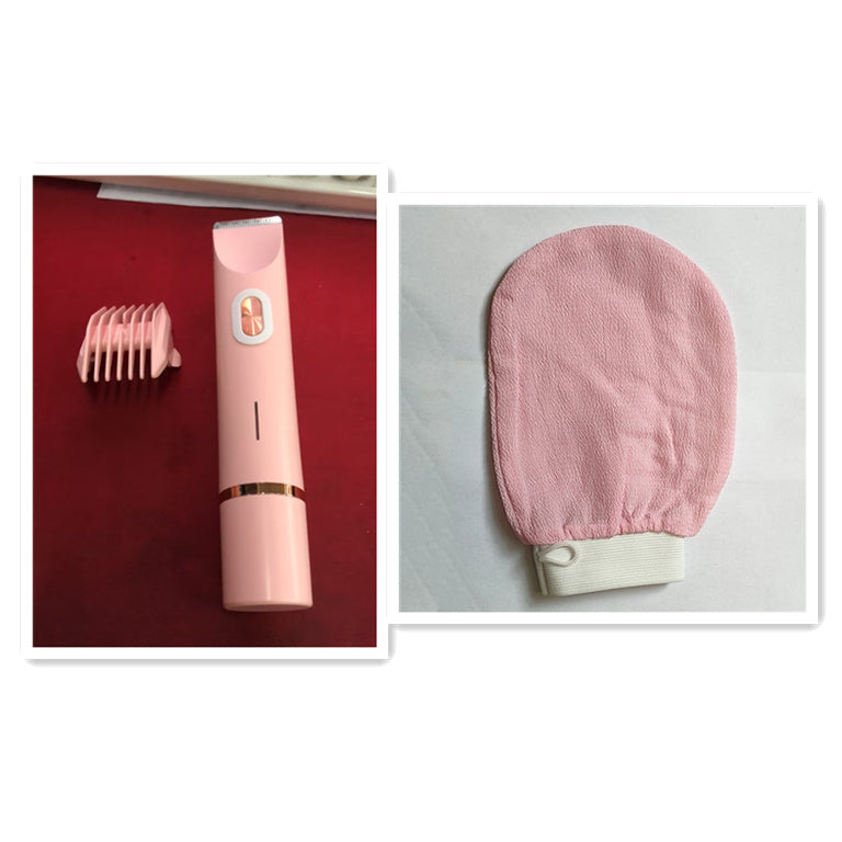 "Women’s 2-in-1 Electric Hair Remover – Dual Blade Shaver for Bikini Line, Legs & Underarms"