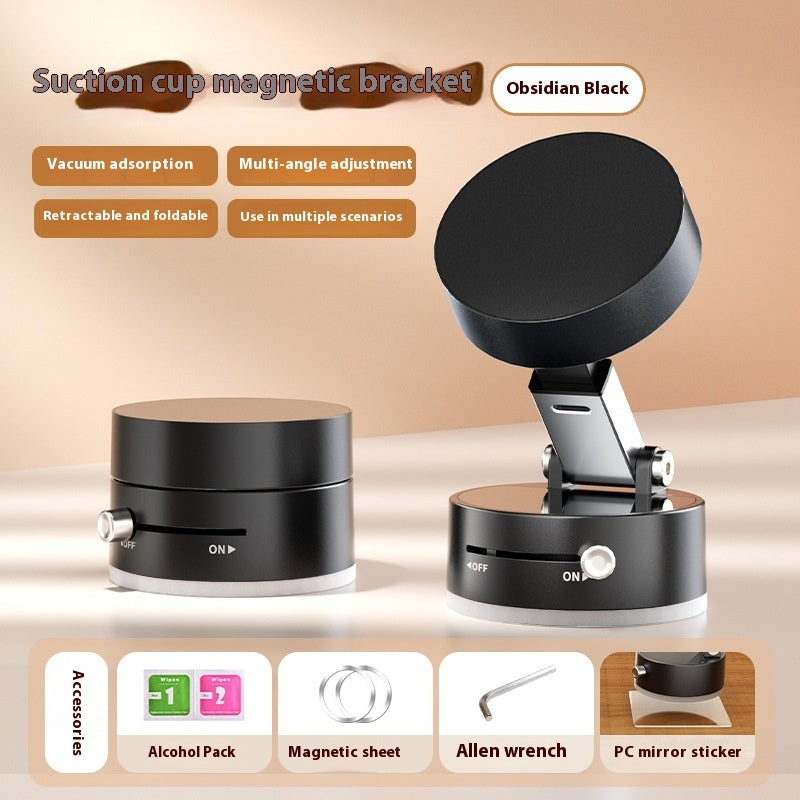Foldable Magnetic Car Phone Holder with Strong Suction Cup – Hands-Free Mount for Smartphones & GPS Navigation