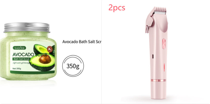 "Women’s 2-in-1 Electric Hair Remover – Dual Blade Shaver for Bikini Line, Legs & Underarms"